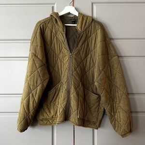 Wild Fable Army Green Quilted Jacket